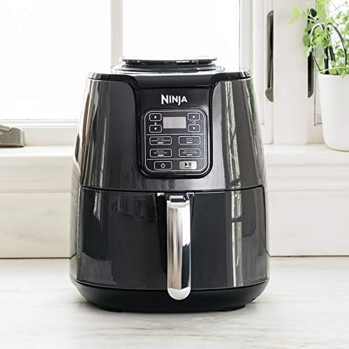 NINJA AF101C, Air Fryer, 3.8L Less Oil Electric Air Frying, Equipped with Crisper Plate + Multi-Layer Rack + Non Stick Basket, Programmable Control Panel, Black, 1550W, (Canadian Version) - Image 8