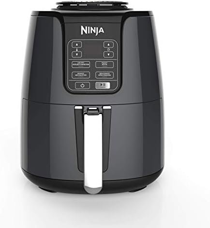 NINJA AF101C, Air Fryer, 3.8L Less Oil Electric Air Frying, Equipped with Crisper Plate + Multi-Layer Rack + Non Stick Basket, Programmable Control Panel, Black, 1550W, (Canadian Version) - Image 2