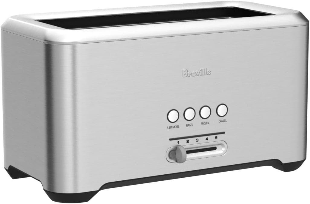 Breville A Bit More 4 Slice Toaster, silver - BTA730XL, 16.1 x 8.1 x 7.6 inches - Image 5