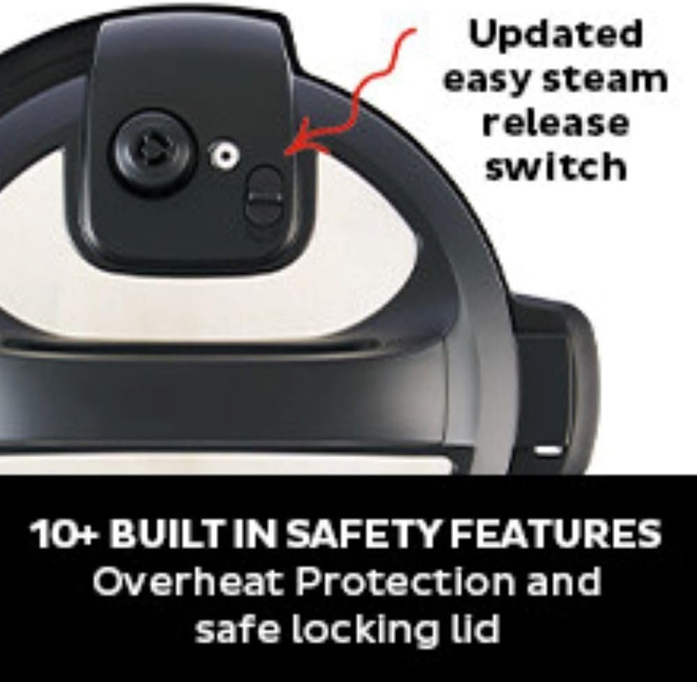 Instant Pot Duo 7-in-1 Electric Pressure Cooker, Slow Cooker, Rice Cooker, Steamer, Saute, Yogurt Maker, Warmer & Sterilizer, Includes App With Over 800 Recipes, Stainless Steel, 6 Quart - Image 5