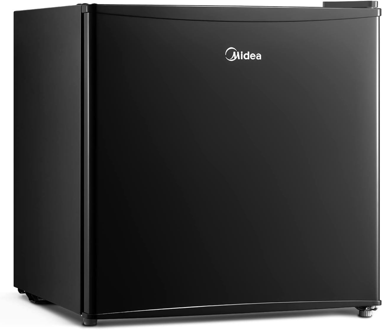 Midea WHS-65LB1 Compact Refrigerator, 1.6 Cubic Feet Single Door Fridge, Mini Fridge for Office/Bedroom/Dorm/Living Room/Garage with Adjustable Legs, Black - Image 2