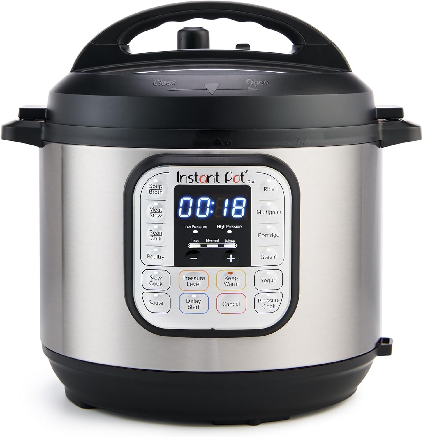 Instant Pot Duo 7-in-1 Electric Pressure Cooker, Slow Cooker, Rice Cooker, Steamer, Saute, Yogurt Maker, Warmer & Sterilizer, Includes App With Over 800 Recipes, Stainless Steel, 6 Quart - Image 2