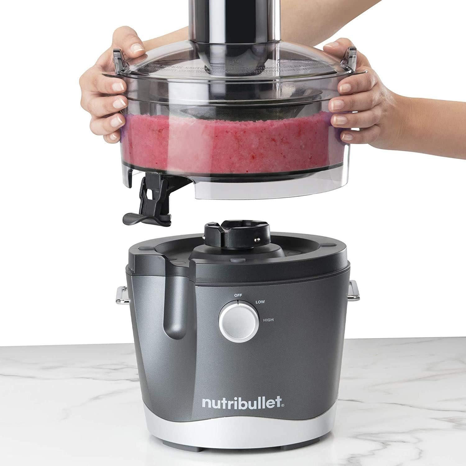 Nutri Bullet Juicer, Grey 27oz., medium - Image 7