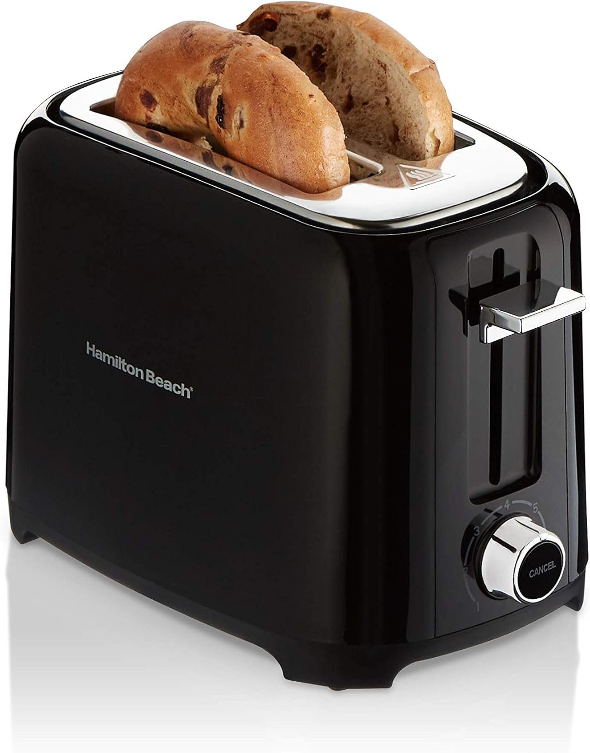 Hamilton Beach 22217F 2-Slice Toaster, Black - Image 2