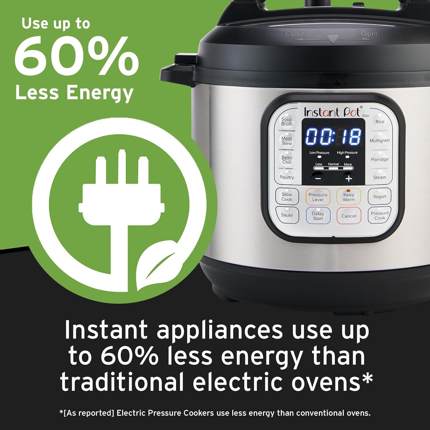 Instant Pot Duo 7-in-1 Electric Pressure Cooker, Slow Cooker, Rice Cooker, Steamer, Saute, Yogurt Maker, Warmer & Sterilizer, Includes App With Over 800 Recipes, Stainless Steel, 6 Quart - Image 7