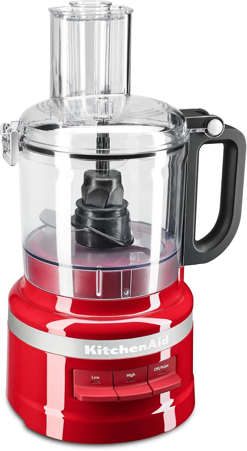 KitchenAid-KFP0718ER-7-Cup-Food-Processor-Chop,-Puree,-Shred-and-Slice Empire-Red - Image 2