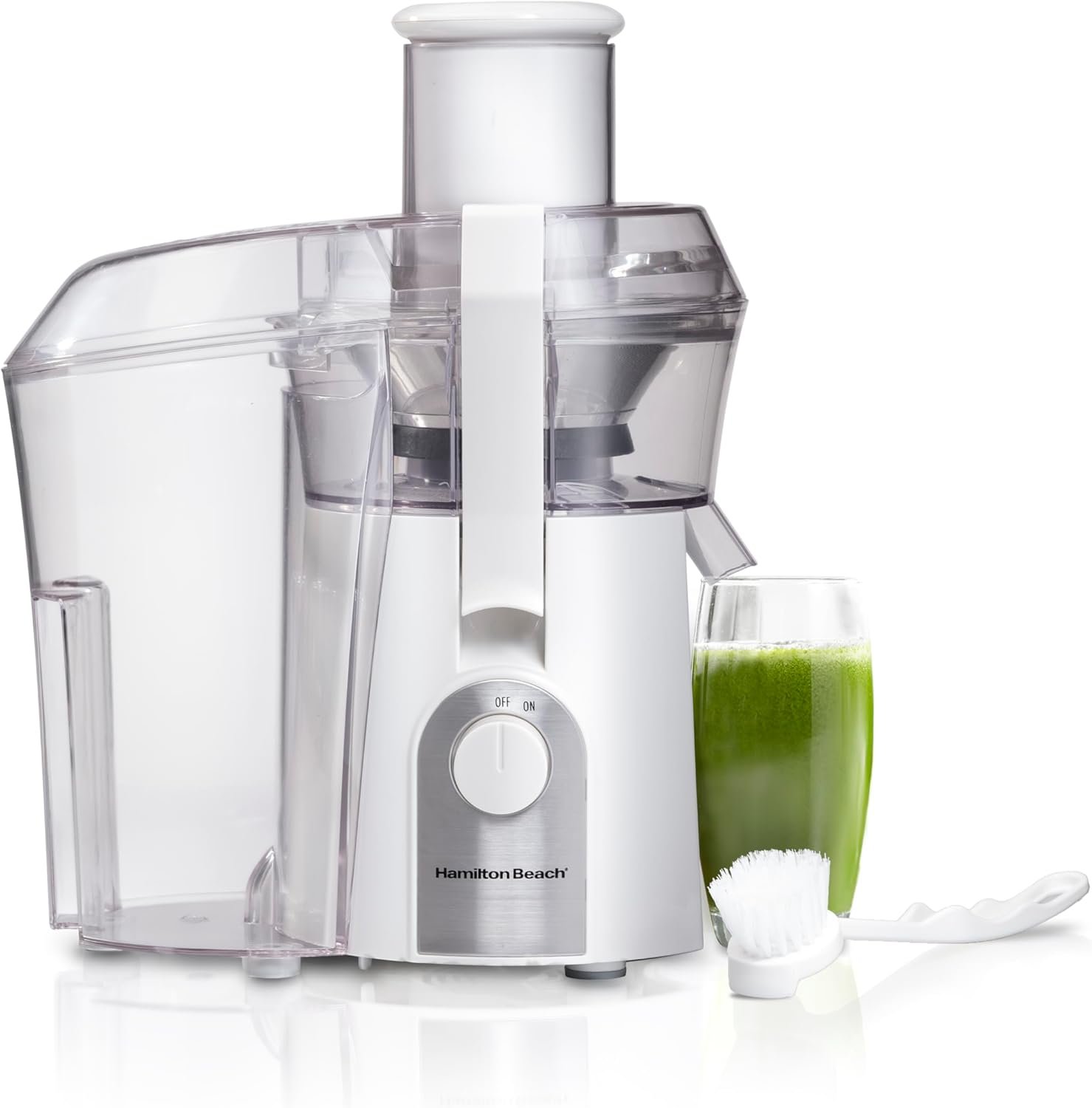 Hamilton Beach Big Mouth 800 Watt Juice Extractor, White, 67702 - Image 2
