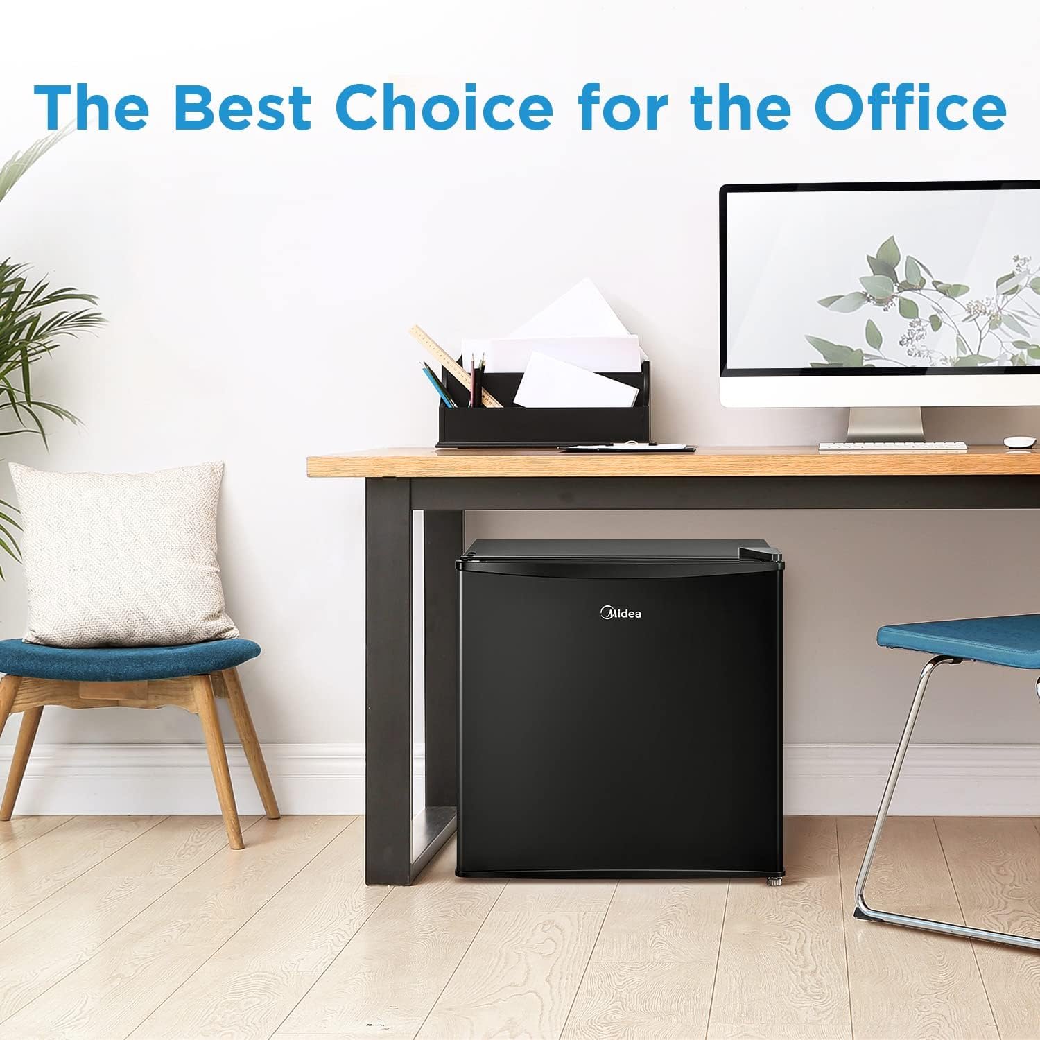 Midea WHS-65LB1 Compact Refrigerator, 1.6 Cubic Feet Single Door Fridge, Mini Fridge for Office/Bedroom/Dorm/Living Room/Garage with Adjustable Legs, Black - Image 9
