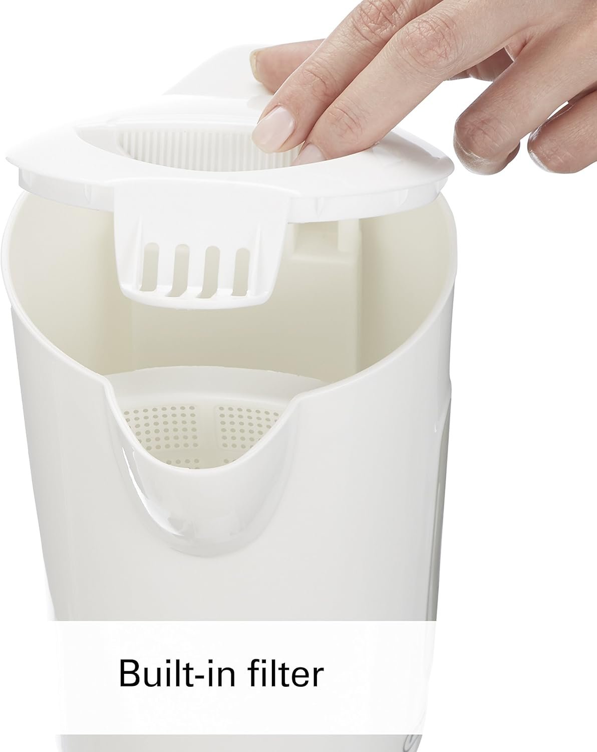 Proctor Silex Electric Tea Kettle, Water Boiler & Heater, 1 L, Cordless, Auto-Shutoff & Boil-Dry Protection, White (41005PS) - Image 3