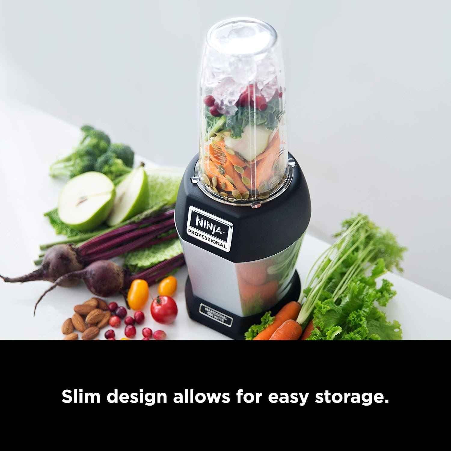 Ninja BL450C, Nutri Pro Personal Blender For Juices, Shakes & Smoothies, 18 and 24 Oz cups, Black/Silver, 900W (Canadian Version) - Image 5