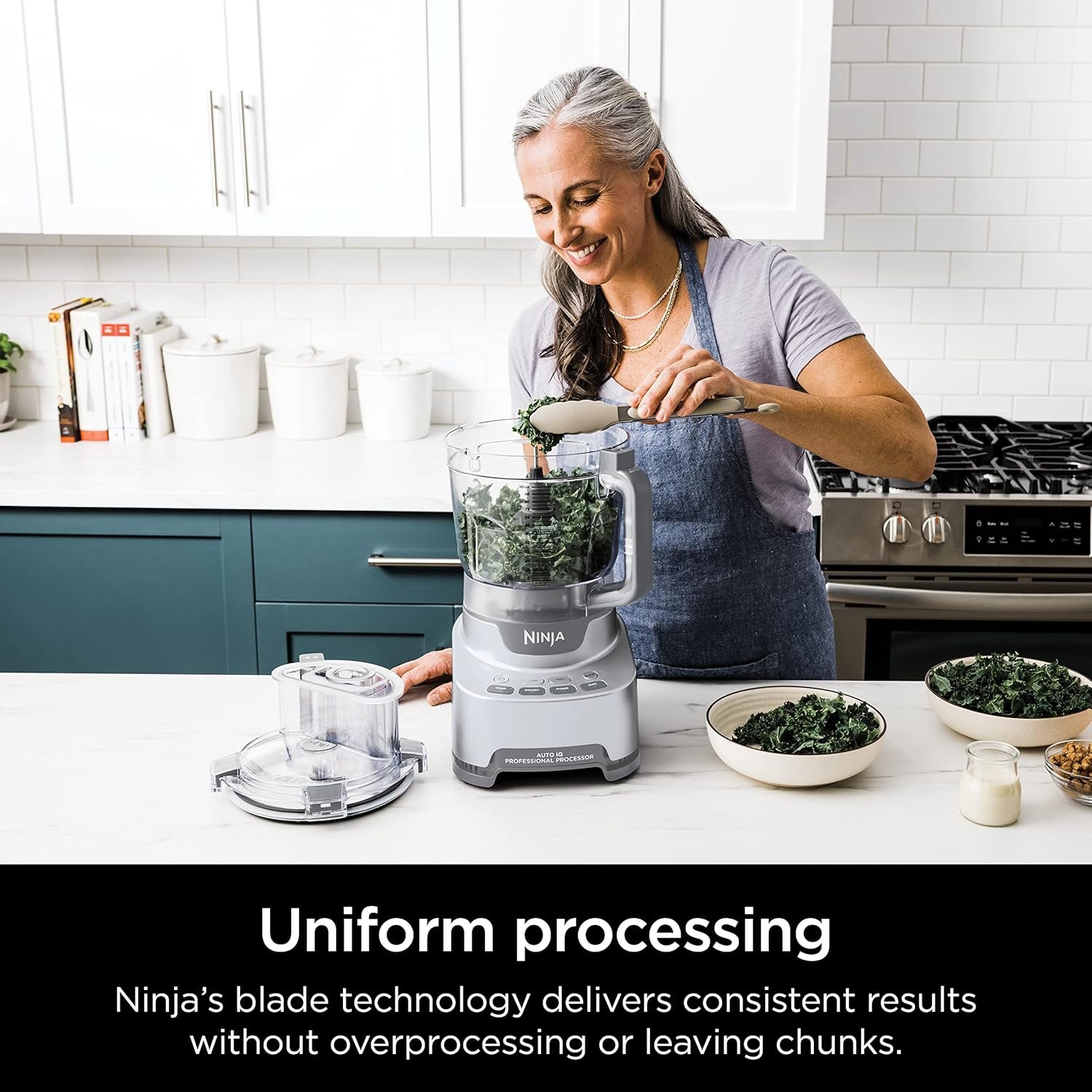 Ninja NF700C Professional XL Food Processor, 12-Cup Capacity, 4 Auto-iQ Programs, Silver, 1000-Watts - Image 6
