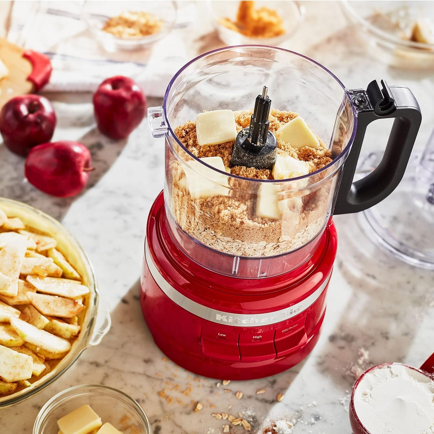 KitchenAid-KFP0718ER-7-Cup-Food-Processor-Chop,-Puree,-Shred-and-Slice Empire-Red - Image 7