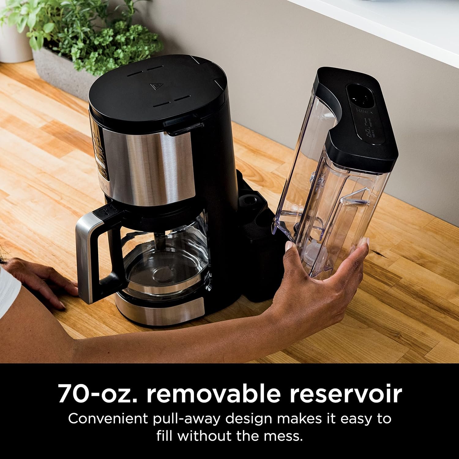 Ninja DCM200C Programmable XL 14-Cup Coffee Maker, 14-Cup Glass Carafe, With Permanent Filter, Stainless Steel, Silver - Image 8