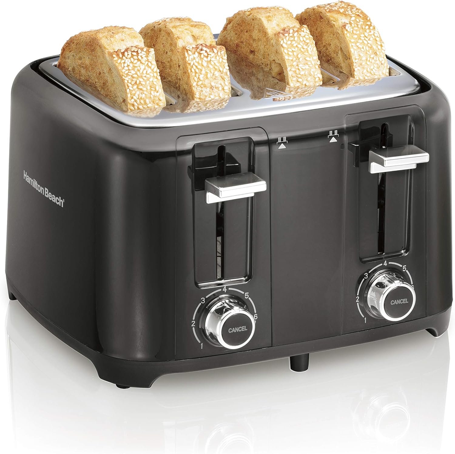 Hamilton Beach 24217 Hamilton Beach 4 Slice Toaster, Black - Image 2