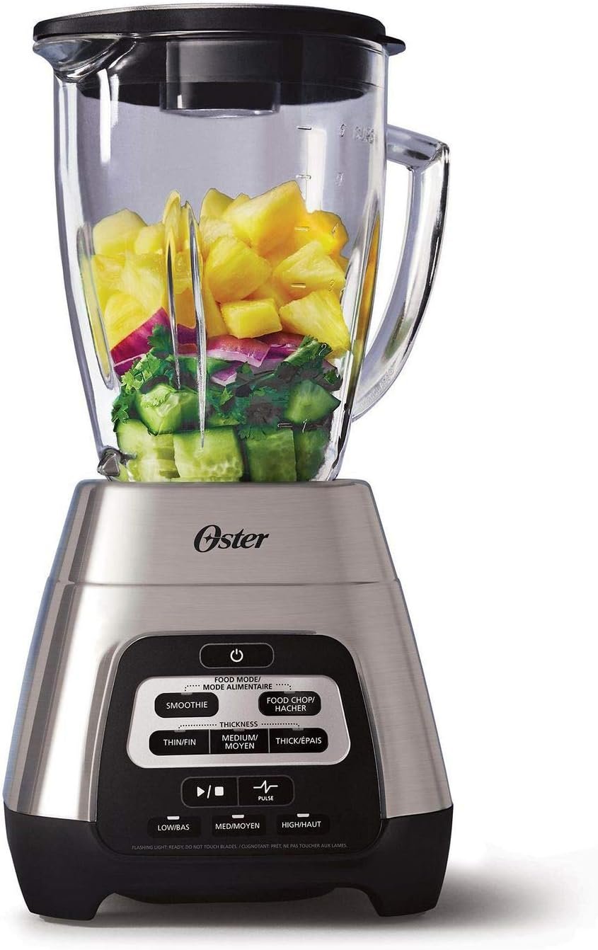 Oster Texture Select Master Series Blender with 6-Cup Glass Jar, Chrome - Image 5