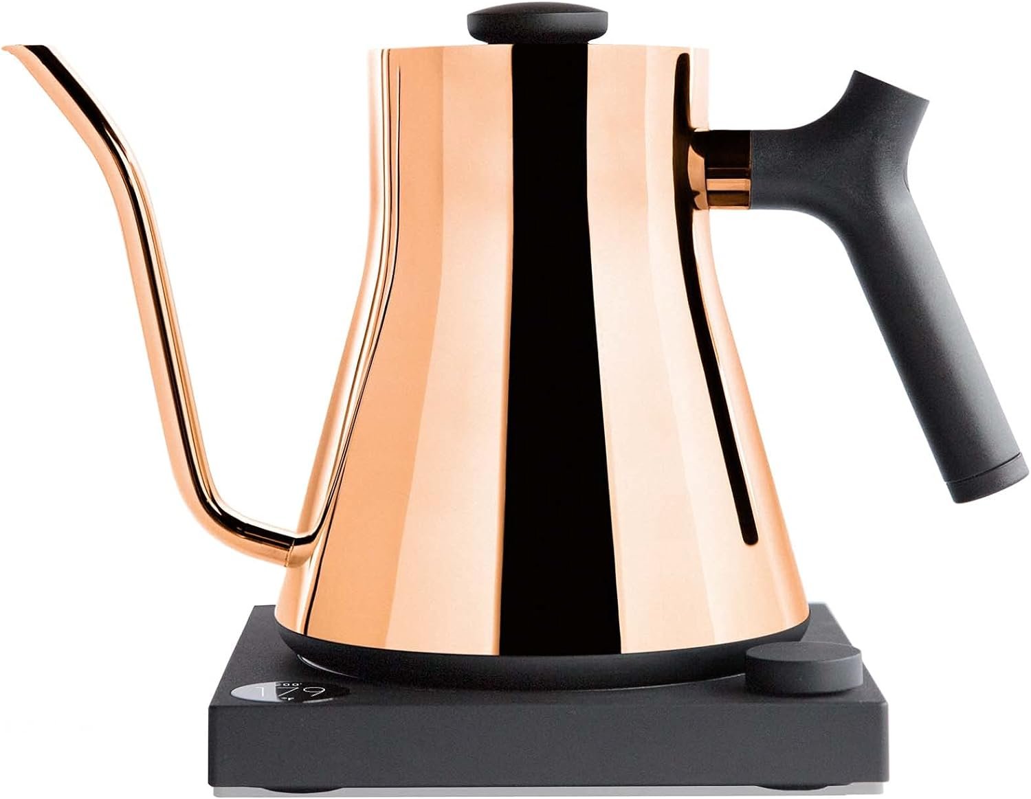 Fellow Stagg EKG Electric Gooseneck Kettle - Pour-Over Coffee and Tea Pot, Stainless Steel, Quick Heating, Polished Copper, 0.9 Liter - Image 2