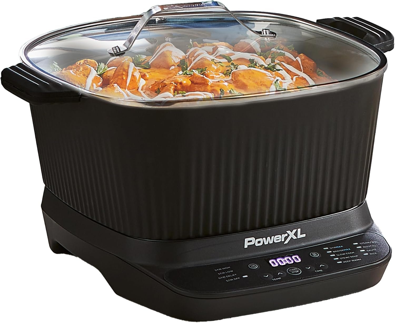 STIRMAX PLUS 7.5 Quart Digital Multi-Cooker with Automatic Paddle to Stir and Shred, 9 in 1 programmable presets to Sauté, Sear, and Brown Food Before Simmering – Accessories & Cookbook Included - Image 7