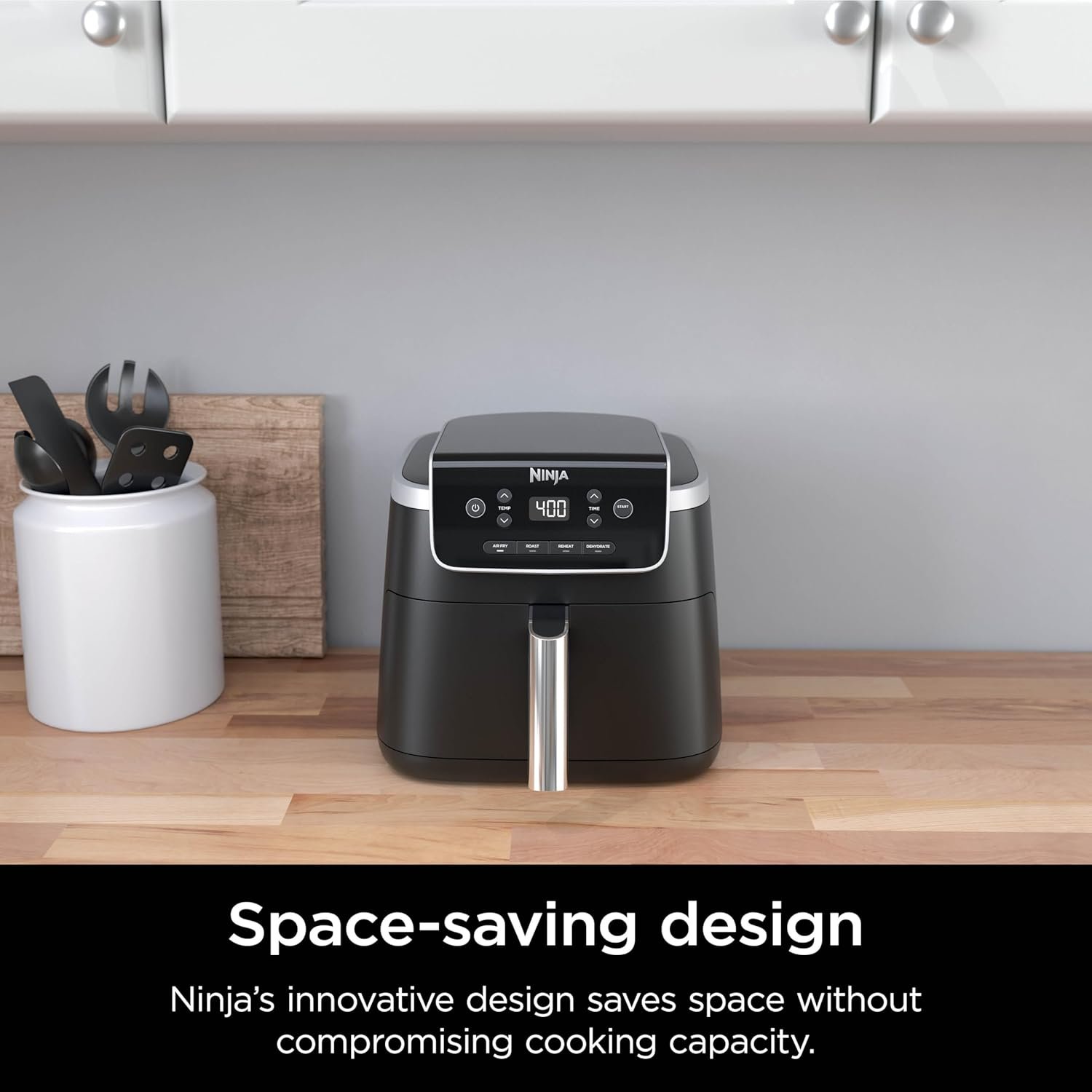 Ninja Air Fryer Pro 4-in-1 with 5 QT Capacity, Air Fry, Roast, Reheat, Dehydrate, Air Crisp Technology with 400F for hot, crispy results in just minutes, Nonstick Basket & Crisper Plate, Grey, AF141 - Image 8