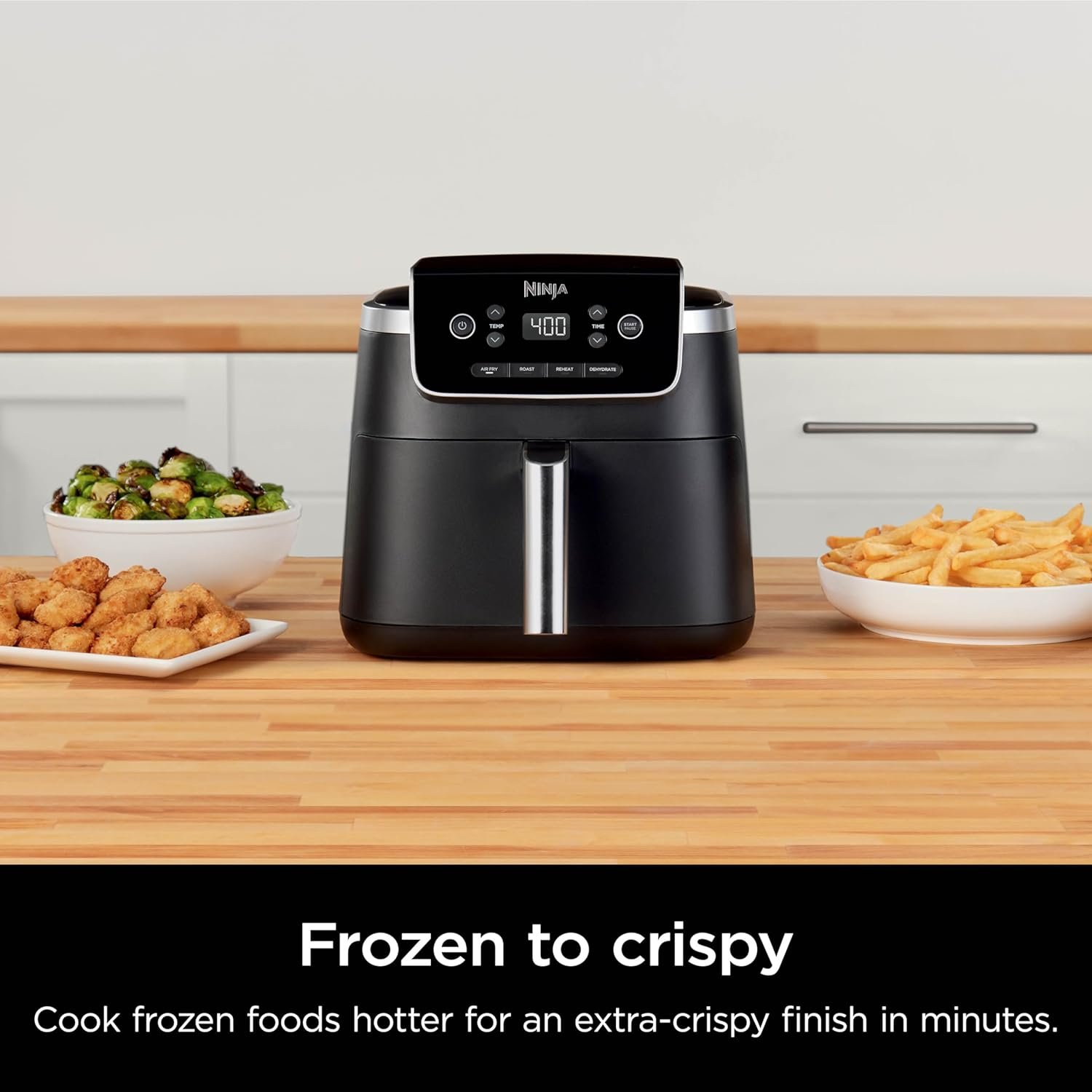Ninja Air Fryer Pro 4-in-1 with 5 QT Capacity, Air Fry, Roast, Reheat, Dehydrate, Air Crisp Technology with 400F for hot, crispy results in just minutes, Nonstick Basket & Crisper Plate, Grey, AF141 - Image 7