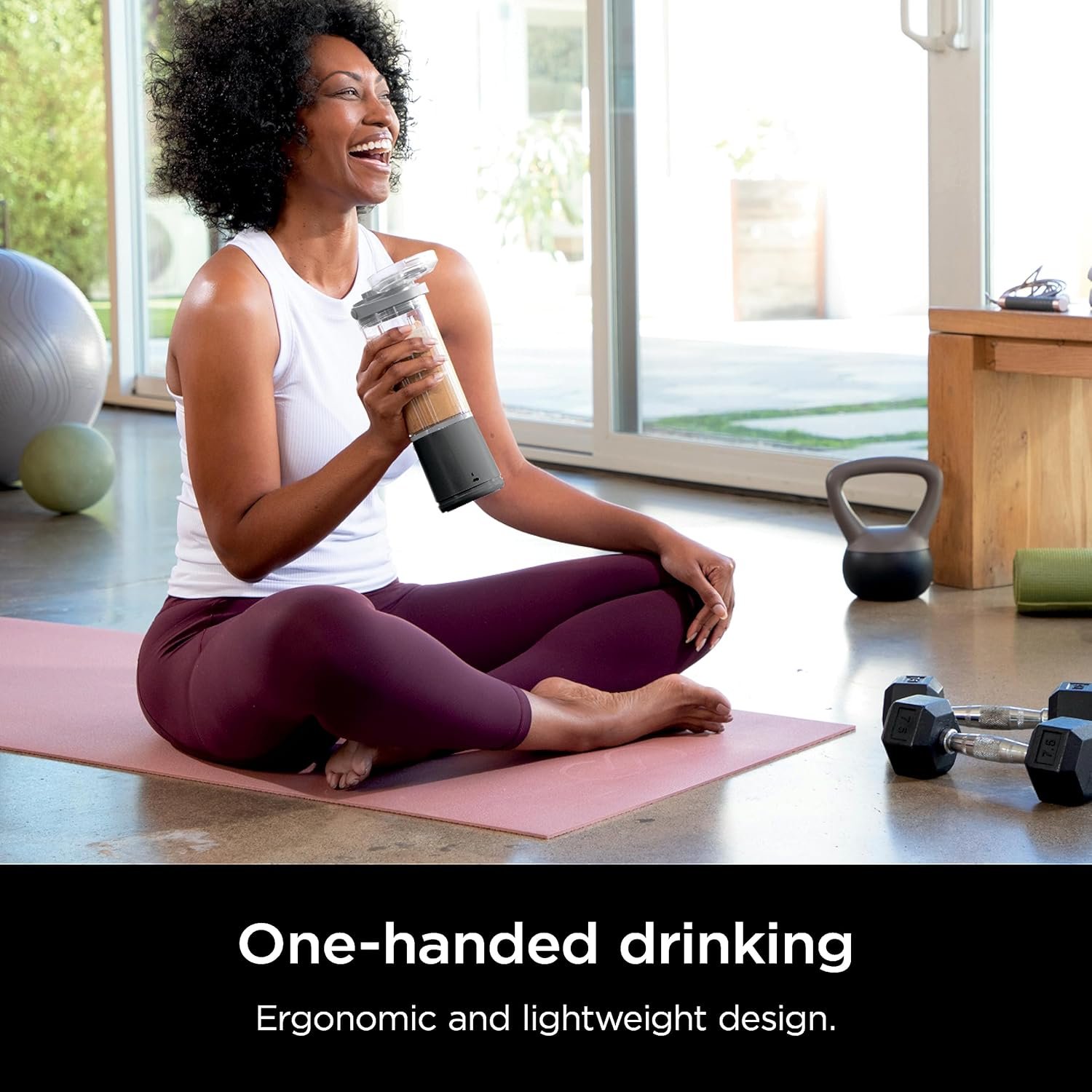 Ninja Blast Portable Blender, Cordless, 16oz. Vessel, Personal Blender for Shakes & Smoothies, BPA Free, Leakproof Lid & Sip Spout, USB-C Rechargeable, Dishwasher Safe Parts, Black, BC100BKC - Image 9