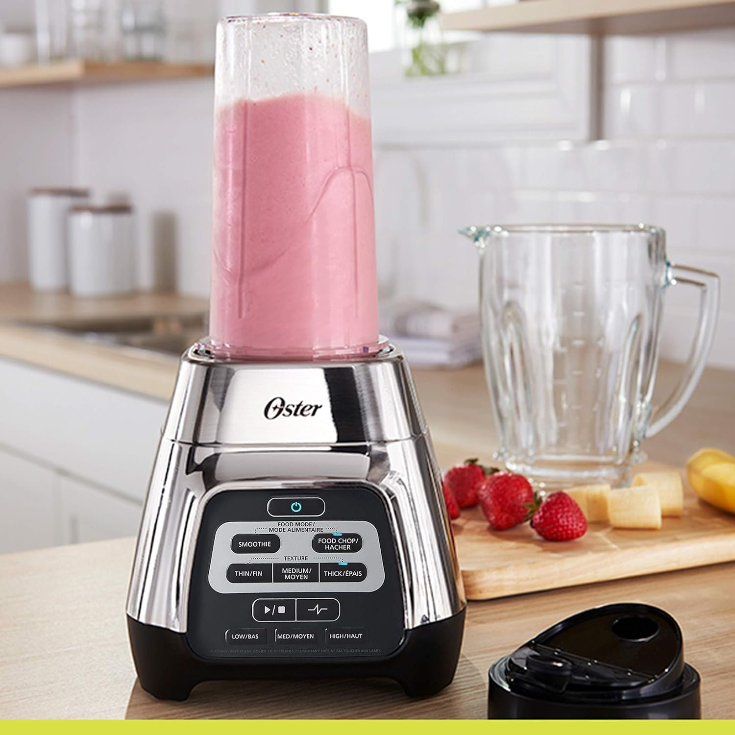 Oster Texture Select Master Series Blender with 6-Cup Glass Jar, Chrome - Image 12