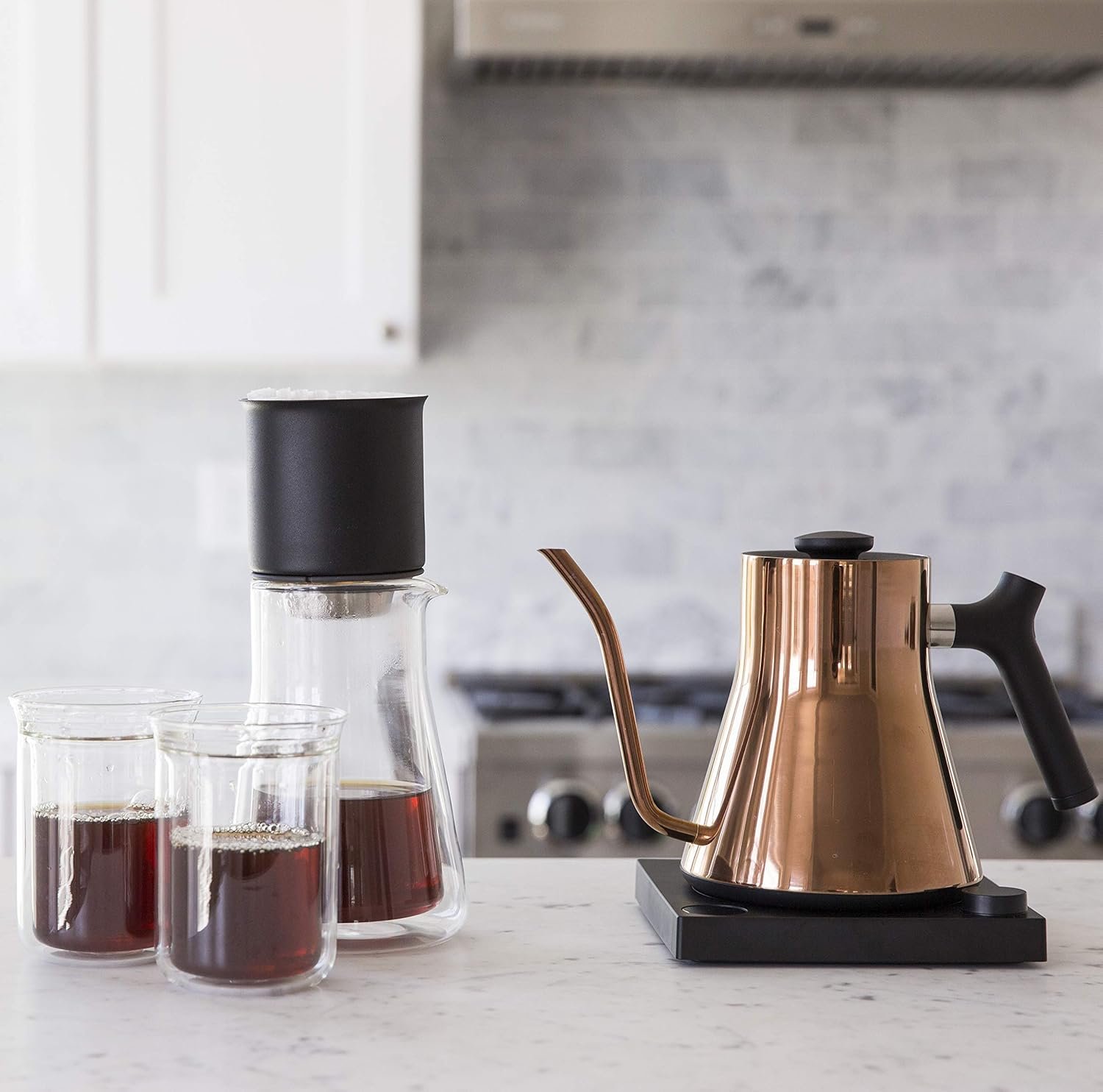 Fellow Stagg EKG Electric Gooseneck Kettle - Pour-Over Coffee and Tea Pot, Stainless Steel, Quick Heating, Polished Copper, 0.9 Liter - Image 8