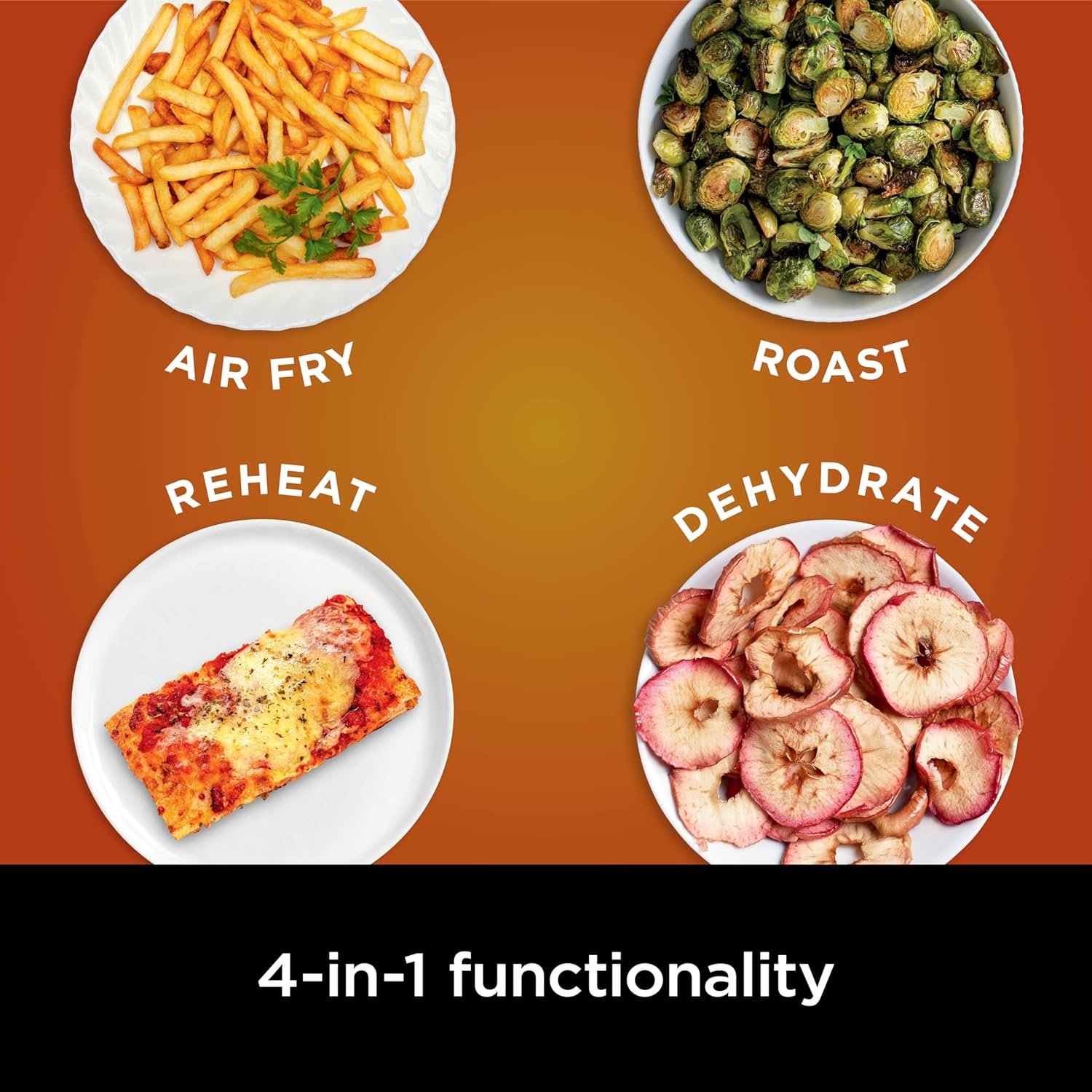 Ninja Air Fryer Pro 4-in-1 with 5 QT Capacity, Air Fry, Roast, Reheat, Dehydrate, Air Crisp Technology with 400F for hot, crispy results in just minutes, Nonstick Basket & Crisper Plate, Grey, AF141 - Image 5