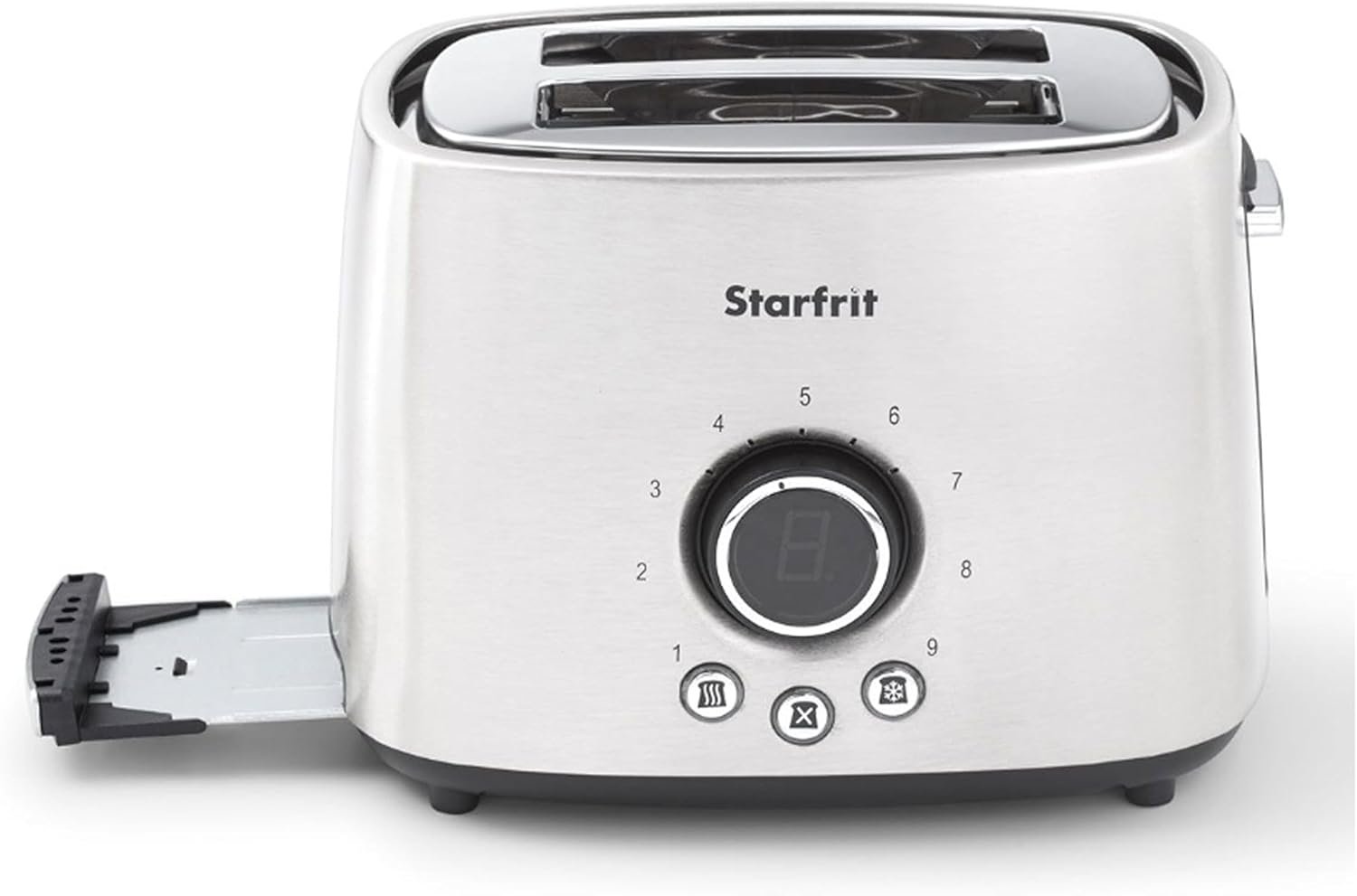 Starfrit Electric Toaster - 2-Slice - 9 Adjustable Toasting Settings - Stainless Steel - 800W - Image 8