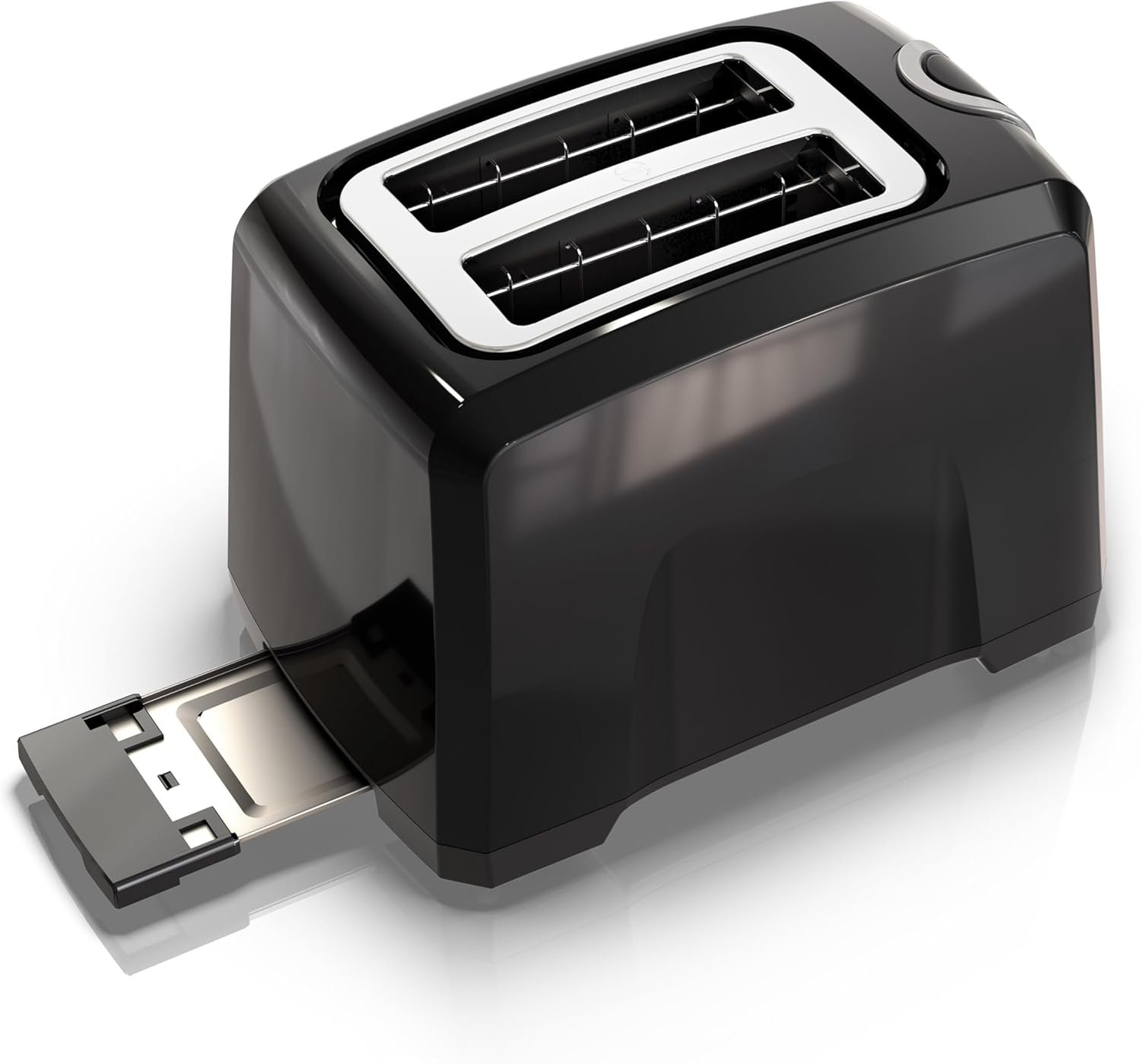 Black & Decker 2-Slice Extra-Wide Slot Toaster, Square, Black - Image 7
