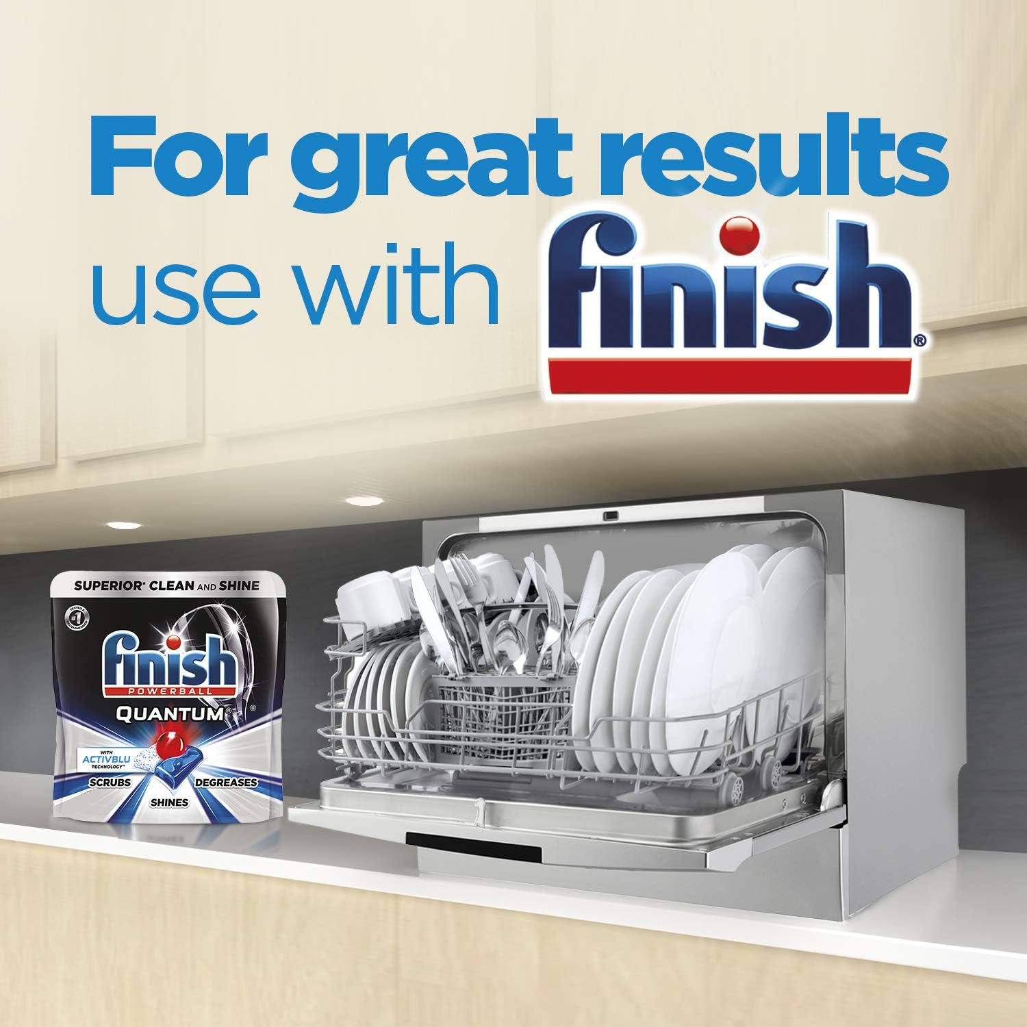 Danby DDW631SDB Portable Countertop Dishwasher with 6 place Settings and Silverware Basket, LED Display, Energy Star, Silver - Image 9