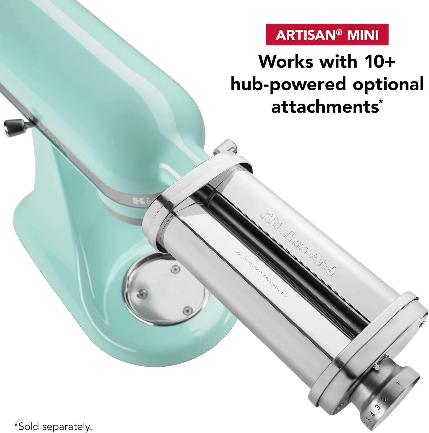 KitchenAid Artisan Mini 3.5 Quart Tilt-Head Stand Mixer - KSM3316X - Ice - Image 7