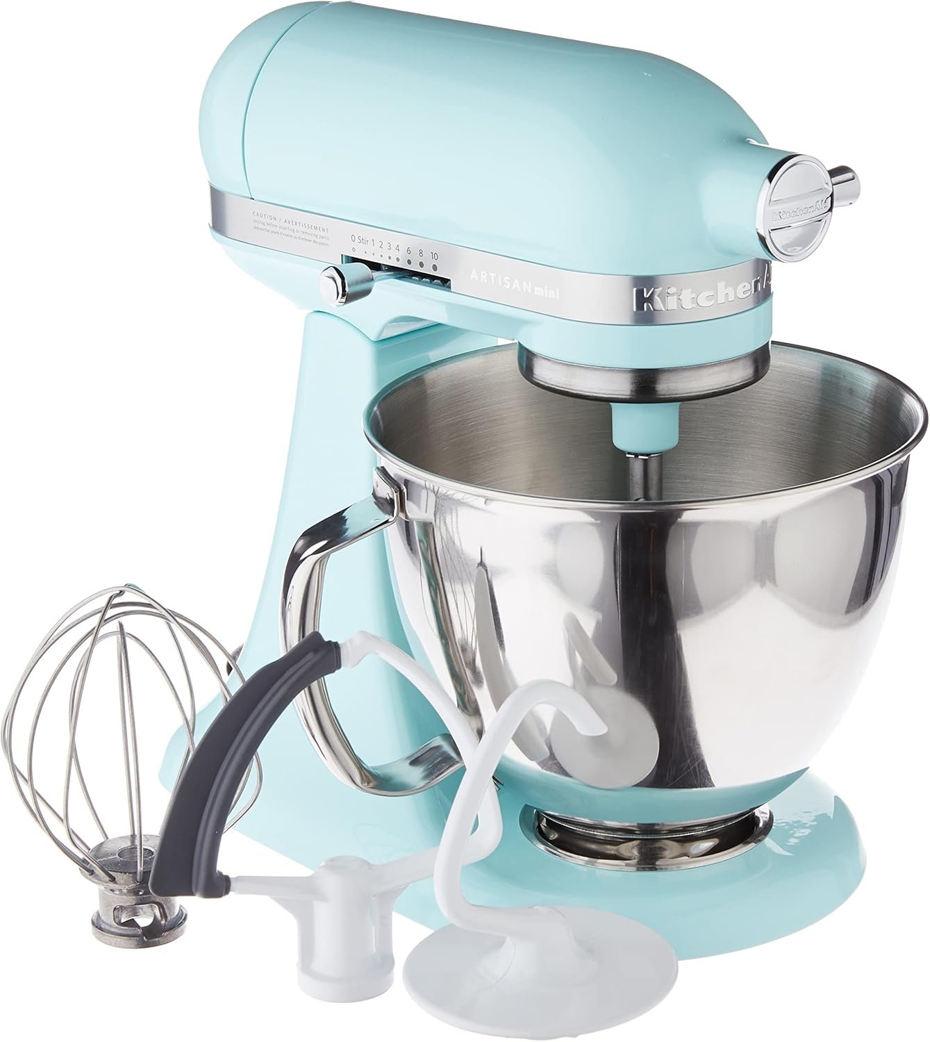 KitchenAid Artisan Mini 3.5 Quart Tilt-Head Stand Mixer - KSM3316X - Ice - Image 5