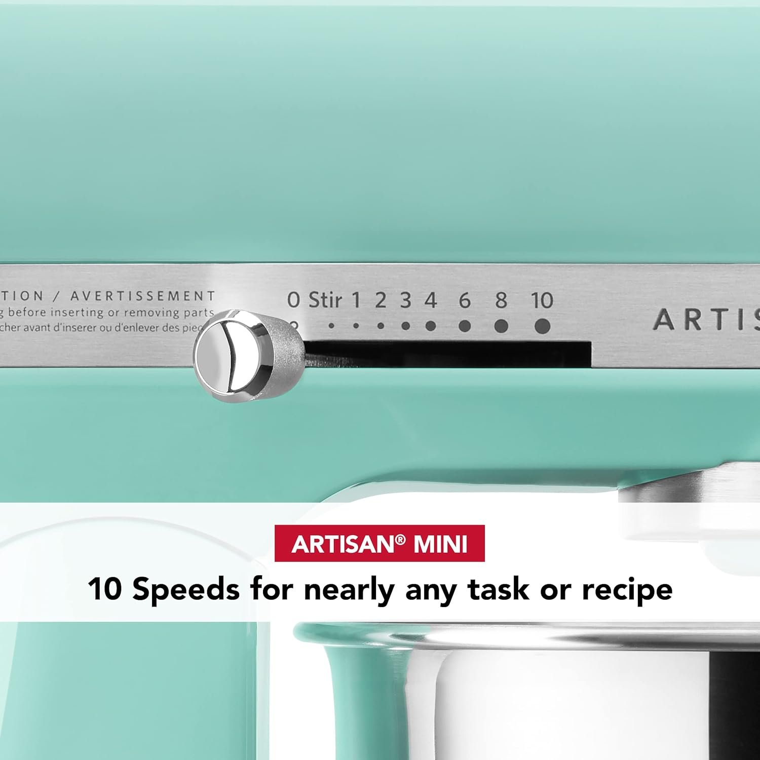 KitchenAid Artisan Mini 3.5 Quart Tilt-Head Stand Mixer - KSM3316X - Ice - Image 8