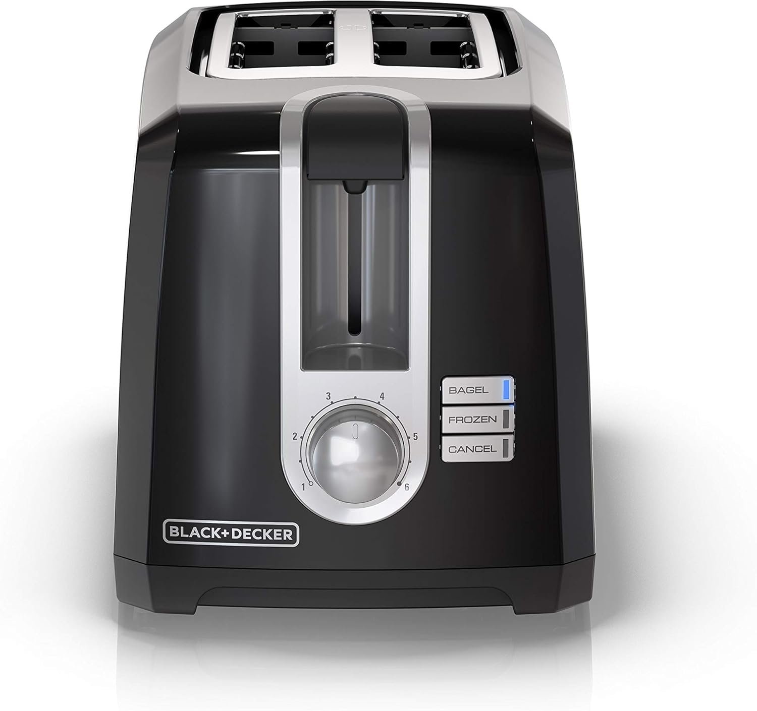 Black & Decker 2-Slice Extra-Wide Slot Toaster, Square, Black - Image 2