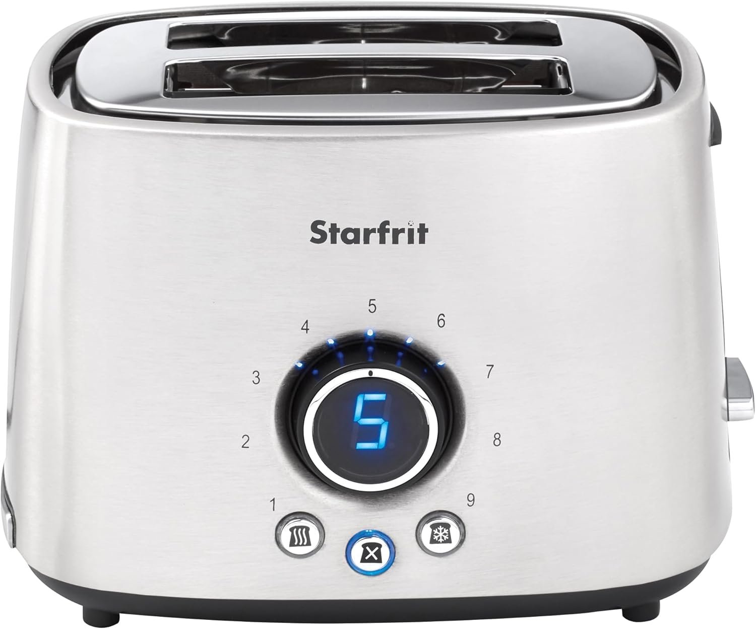 Starfrit Electric Toaster - 2-Slice - 9 Adjustable Toasting Settings - Stainless Steel - 800W - Image 2