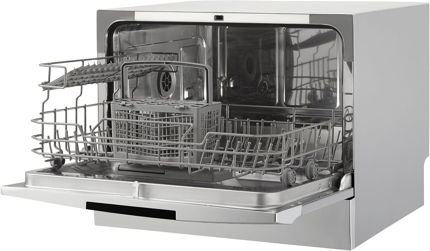 Danby DDW631SDB Portable Countertop Dishwasher with 6 place Settings and Silverware Basket, LED Display, Energy Star, Silver - Image 8