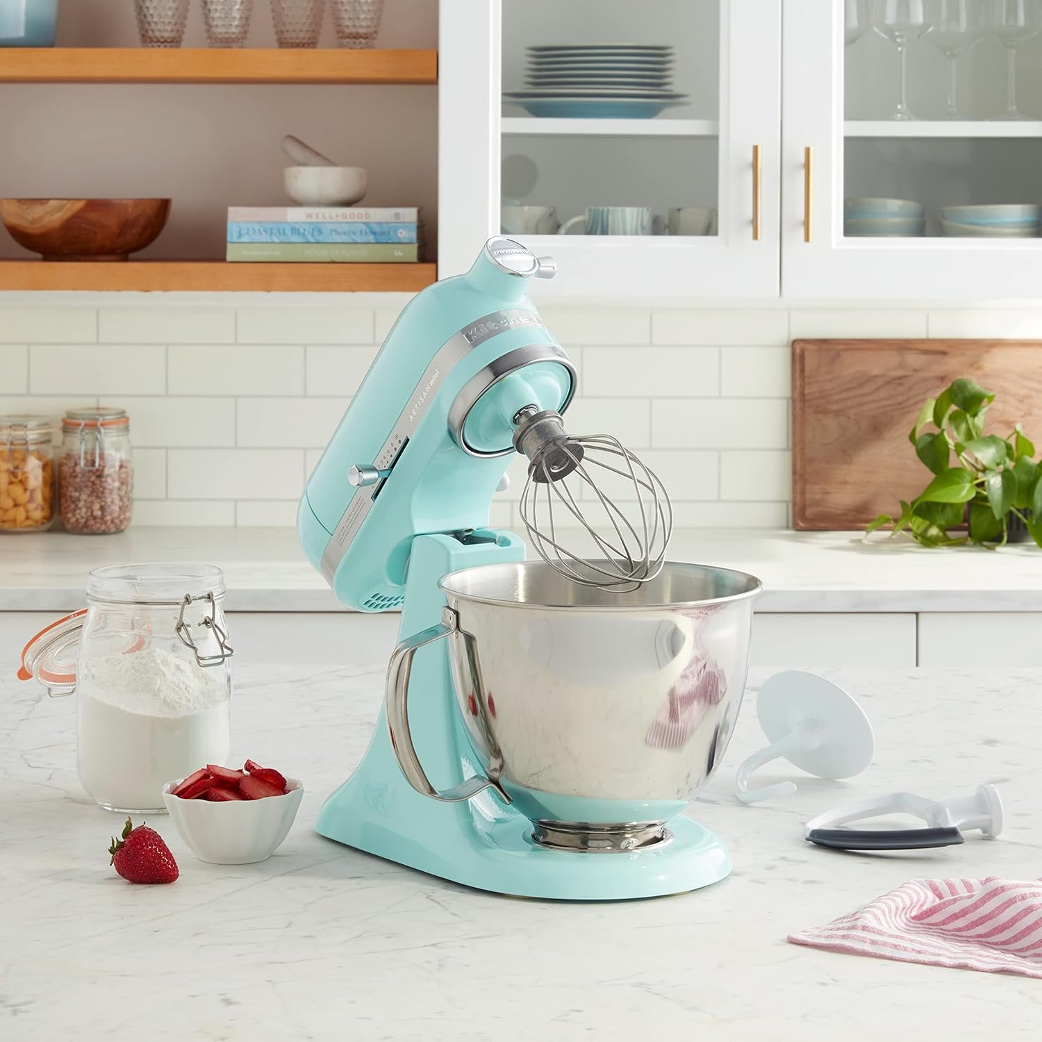 KitchenAid Artisan Mini 3.5 Quart Tilt-Head Stand Mixer - KSM3316X - Ice - Image 3