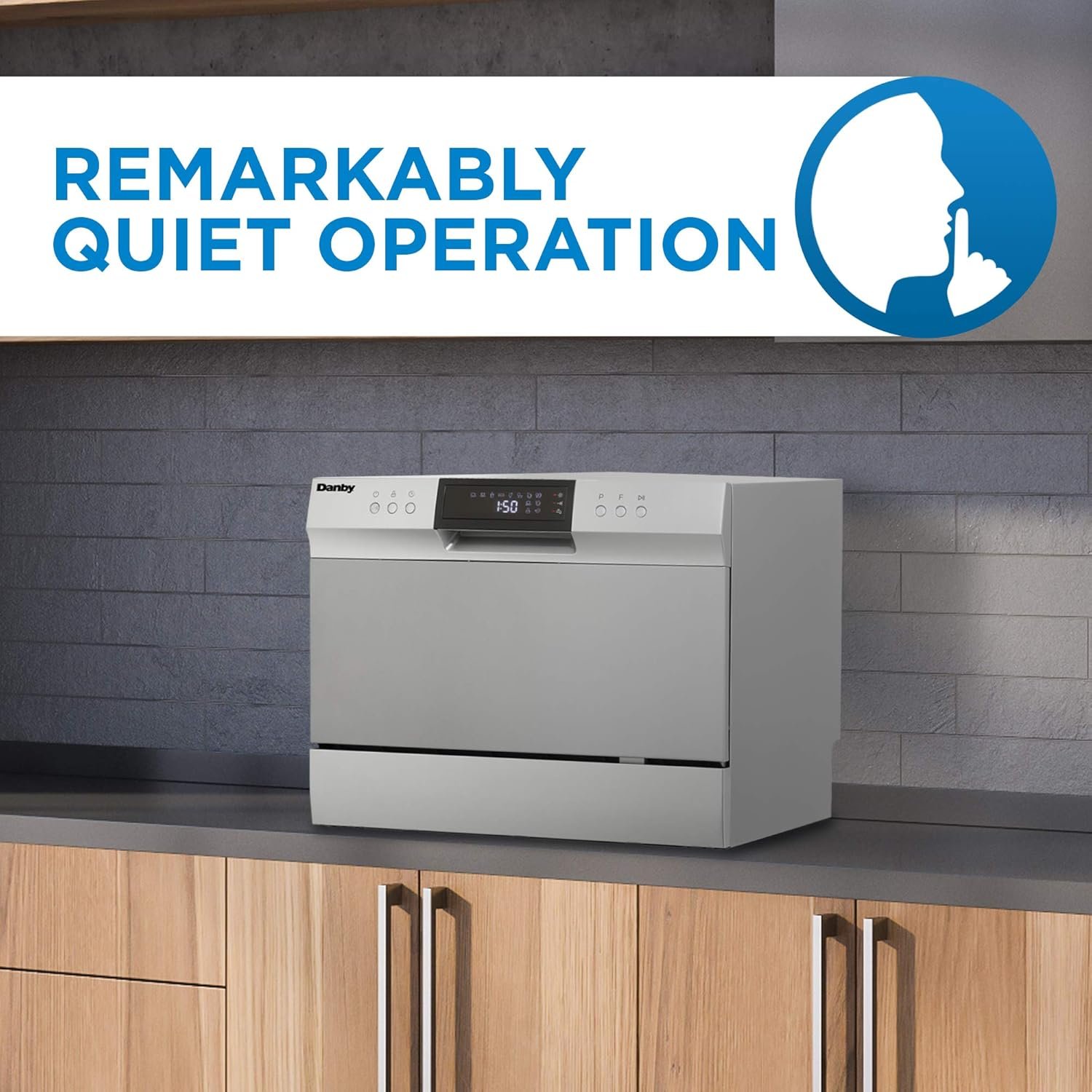 Danby DDW631SDB Portable Countertop Dishwasher with 6 place Settings and Silverware Basket, LED Display, Energy Star, Silver - Image 16
