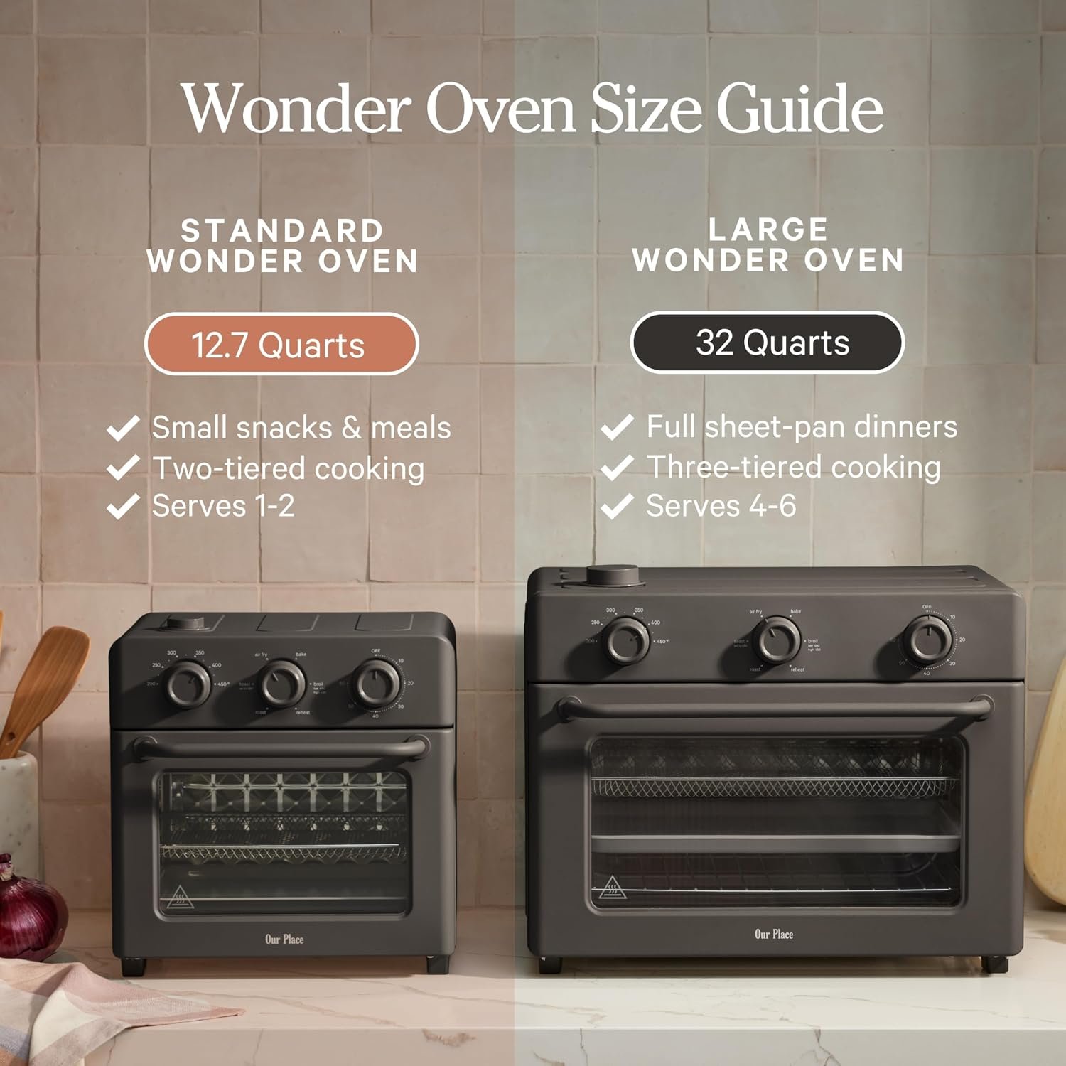 Our Place Wonder Oven | 6-in-1 Air Fryer & Toaster Oven with Steam Infusion | Compact, Countertop Friendly, Fast Preheat, Multifunctional | Air Fry, Toast, Roast, Bake, Reheat & Broil | Steam - Image 9