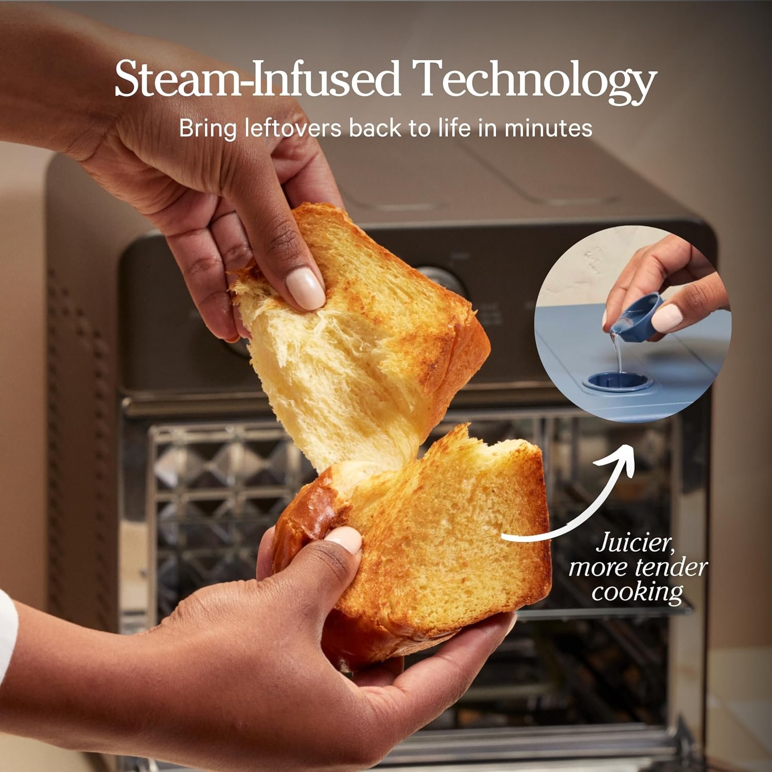 Our Place Wonder Oven | 6-in-1 Air Fryer & Toaster Oven with Steam Infusion | Compact, Countertop Friendly, Fast Preheat, Multifunctional | Air Fry, Toast, Roast, Bake, Reheat & Broil | Steam - Image 7
