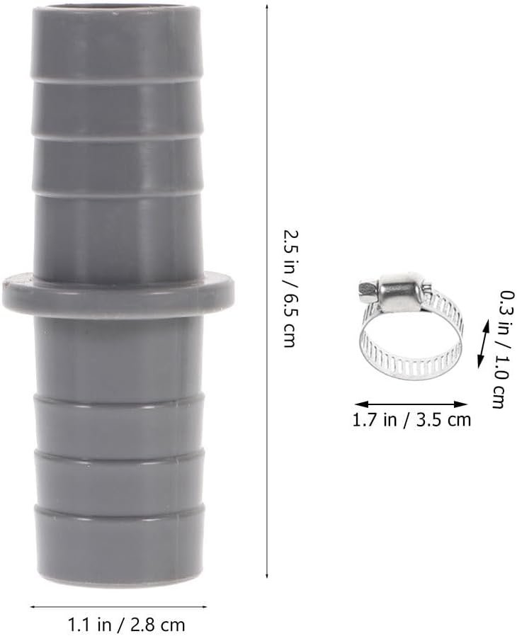 3sets Dishwasher Waste Pipe Connector and Drain Hose Adapter Extension Joint for Washing Machine and Dishwasher with Hose Clamps - Image 3