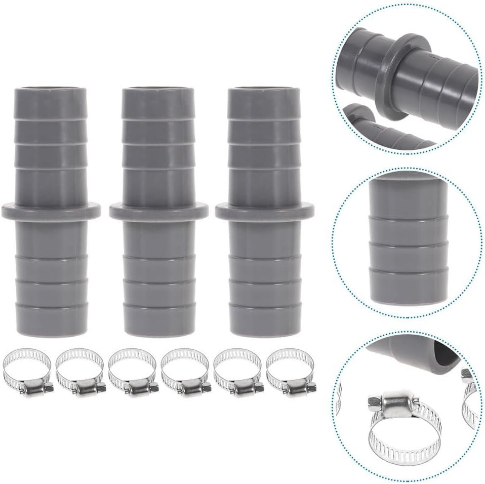 3sets Dishwasher Waste Pipe Connector and Drain Hose Adapter Extension Joint for Washing Machine and Dishwasher with Hose Clamps - Image 10