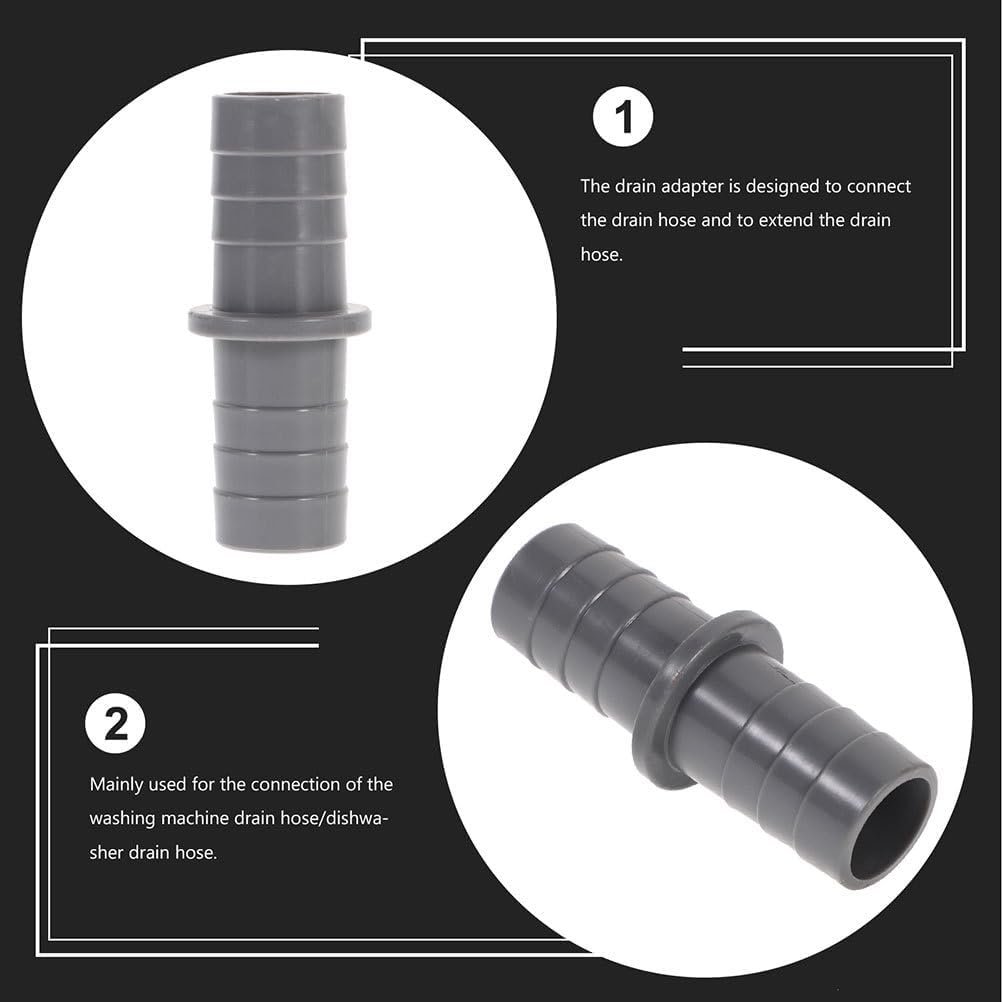 3sets Dishwasher Waste Pipe Connector and Drain Hose Adapter Extension Joint for Washing Machine and Dishwasher with Hose Clamps - Image 9