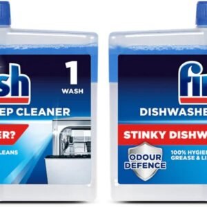 Finish Dishwasher Cleaner Dual Action Twin Pack (2 x 250ml)