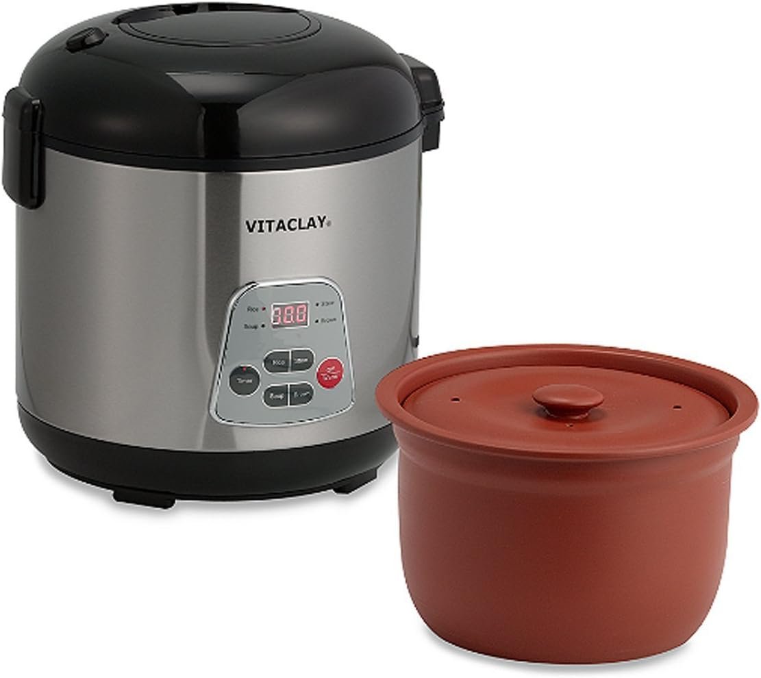 VitaClay VF7700-8 Chef Gourmet 8-Cup Rice and Slow Cooker - Image 2