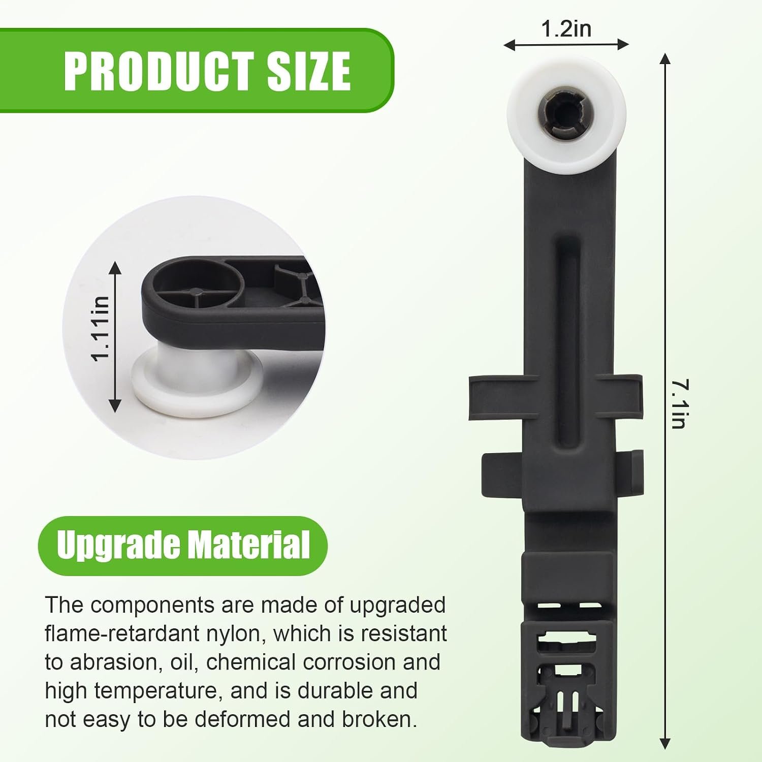 W10571738 Dishwasher Upper Dishrack Adjuster and Wheel Assembly Replacement for Whirlpool Maytag Dishwasher PS11756470, WPW10571738,AP6023130, 3449627 (4pack) - Image 4