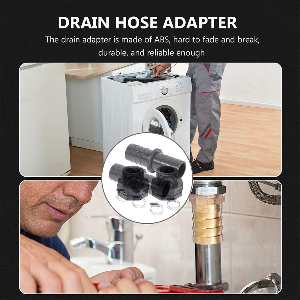 3sets Dishwasher Waste Pipe Connector and Drain Hose Adapter Extension Joint for Washing Machine and Dishwasher with Hose Clamps - Image 5
