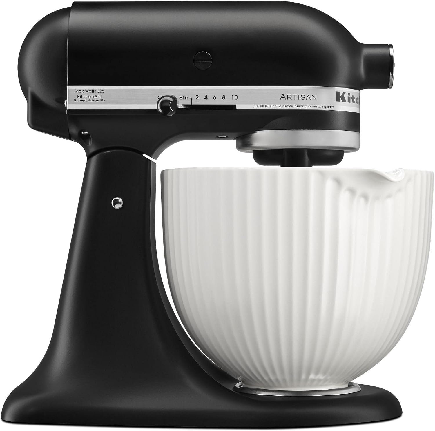KitchenAid 5 Quart Classic Column Ceramic Bowl, KSM2CB5PCC - Image 4