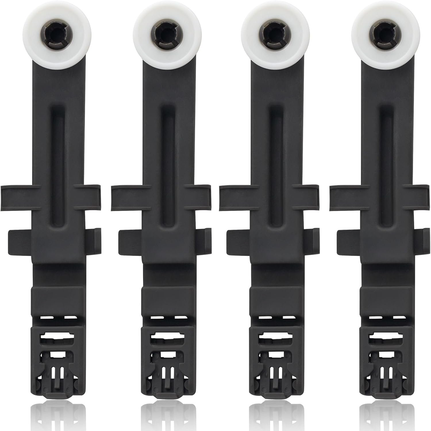 W10571738 Dishwasher Upper Dishrack Adjuster and Wheel Assembly Replacement for Whirlpool Maytag Dishwasher PS11756470, WPW10571738,AP6023130, 3449627 (4pack) - Image 2