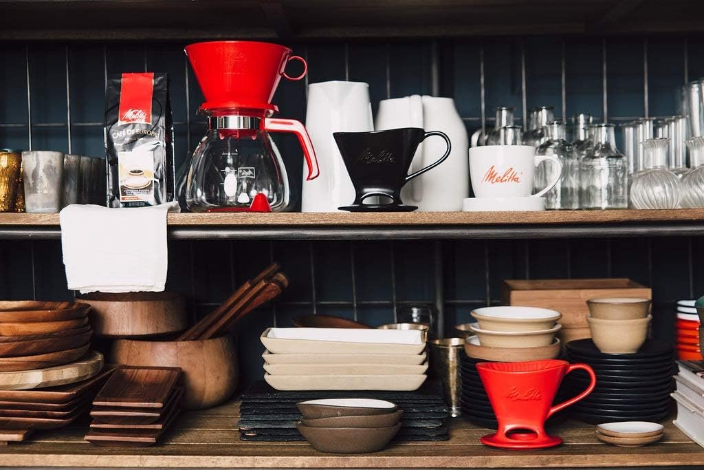 Melitta 640820 Heritage Series 1-Cup Red Plastic Pour-Over Cone Coffee Maker, Red - Image 6